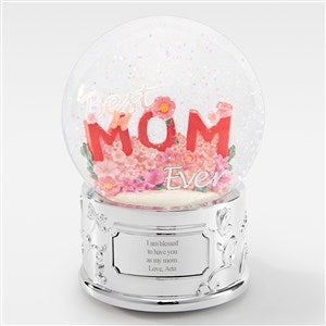 Engraved Best Mom Ever Musical Snow Globe   - 48839