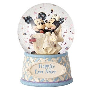 Mickey & Minnie Disney Wedding Snow Globe
