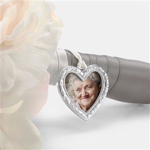 Kittenish Engraved Heart Bouquet Photo Charm