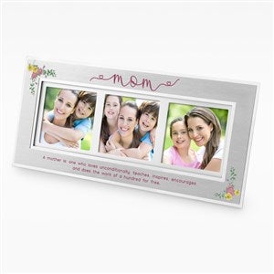 Personalized Floral Multi Picture Frame for Mom - 54598