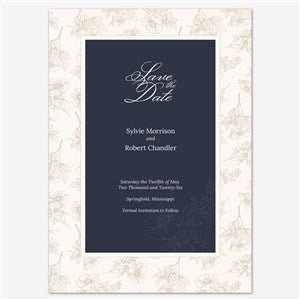 Botanical Beauty Save the Date Personalized Card - 55661D
