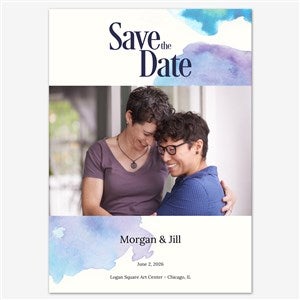 Azure Afternoon Save the Date Personalized Card - 55672D
