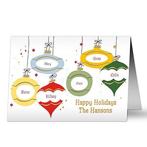 Family Ornaments Greeting Card Family Ornaments Greeting Card - 9242
