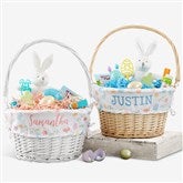 Colorful Easter Pattern Personalized Easter Basket With Folding Handle - 30251