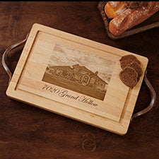 Maple Leaf Personalized 18-inch Photo & Text Cutting Boards - 30311D
