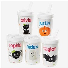 Halloween Character Personalized Toddler 8oz Sippy Cup - 30442