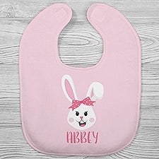 Build Your Own Girl Bunny Personalized Easter Baby Bibs - 30502