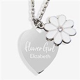 Personalized Flower Girl Necklace - 31008
