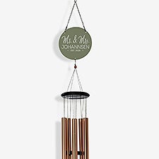 Stamped Elegance Personalized Color Printed Wind Chimes - 31113