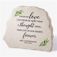 Greenery Memorial Personalized Standing Garden Stone - 31119