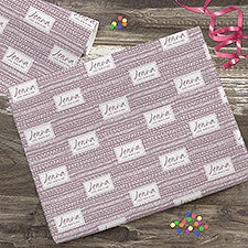 Hand Drawn Patterns Personalized Wrapping Paper - 31561