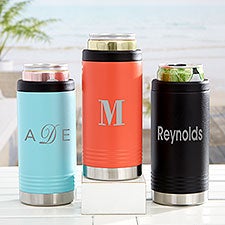 Classic Celebrations Personalized Insulated Skinny Can Holder - 31779