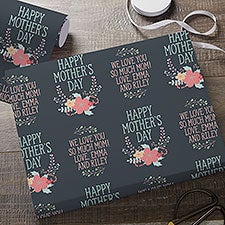 Mother's Day Floral Personalized Wrapping Paper - 31785