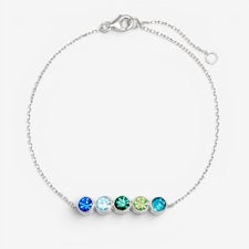 Custom Bezel Set Birthstone Bracelet - 31866D