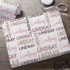 Repeating Name Personalized Wrapping Paper - 31932