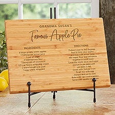 Favorite Family Recipe Personalized Bamboo Cutting Boards - 32002