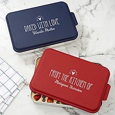 Made With Love Personalized Cake Pan with Lid - 32061