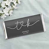 Drawn Together By Love Personalized Wedding Candy Bar Wrappers - 32394