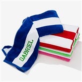 Custom Embroidered Cabana Stripe Beach Towels - 32723