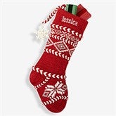 Fair Isle Personalized Christmas Knit Stockings - 32736
