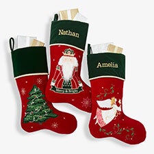 Traditional Icon Personalized Christmas Stockings - 32747