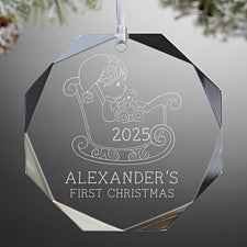 Baby's First Christmas Precious Moments Engraved Ornament - Premium - 32881