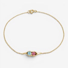 Peas In A Pod Personalized Birthstone Bracelets - 32896D