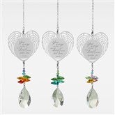 Your Wings Personalized Memorial Heart Suncatcher  - 32968