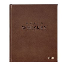 World Whiskey Personalized Leather Book - 33232D