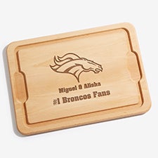 NFL Denver Broncos Personalized Maple Cutting Boards - 33407