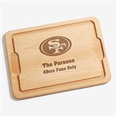 NFL San Francisco 49ers Personalized Maple Cutting Boards - 33425