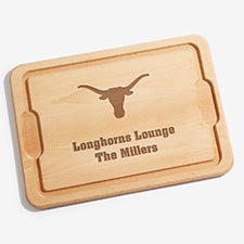 NCAA Texas Longhorns Personalized Maple Cutting Boards - 33436