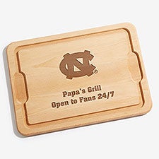 NCAA North Carolina Tar Heels Personalized Maple Cutting Boards - 33464