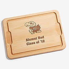 NCAA Kansas Jayhawks Personalized Maple Cutting Boards - 33494