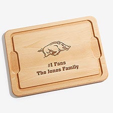 NCAA Arkansas Razorbacks Personalized Maple Cutting Boards - 33504