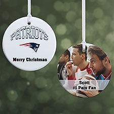 NFL New England Patriots Personalized Ornaments - 33597