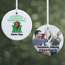 NCAA Marshall Thundering Herd Personalized Ornaments - 33622