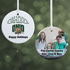 NCAA Ohio Bobcats Personalized Ornaments - 33630