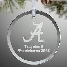 NCAA Alabama Crimson Tide Personalized Glass Ornaments - 33857