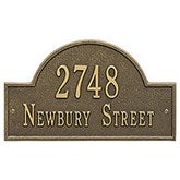 Custom Home Address Plaque - Metal - 3400D