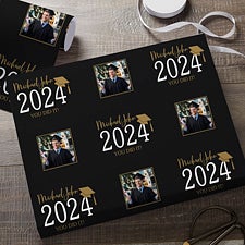 Classic Graduation Personalized Wrapping Paper - 34467