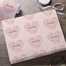 Grateful Heart Personalized Wrapping Paper  - 34678