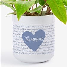 Family Heart Personalized Outdoor Flower Pot  - 34900