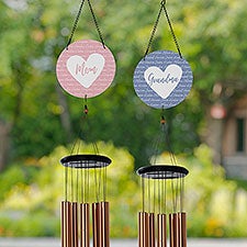 Family Heart Personalized Wind Chimes - 34901