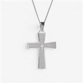 Engravable Lord's Prayer Cross Necklace  - 35556D