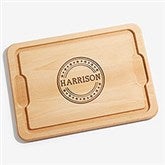 Patriotic Plaid Personalized Maple Cutting Boards - 36103