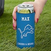 NFL Detroit Lions Personalized Slim Can Cooler  - 36333