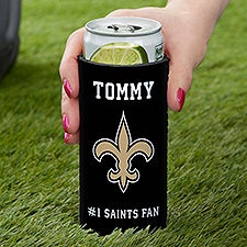 NFL New Orleans Saints Personalized Slim Can Cooler  - 36344
