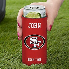 NFL San Francisco 49ers Personalized Slim Can Cooler  - 36350