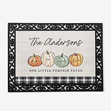 Personalized Doormats - Family Pumpkin Patch - 36370